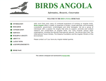 Tablet Screenshot of birdsangola.org